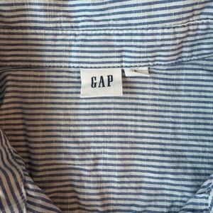 GAP Light Blue Striped Casual Shirt